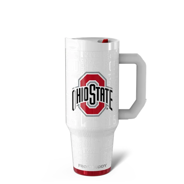Thicc Buddy 40oz, Ohio State Buckeyes, Legacy — thicc40-ohiostate3dwhite-one