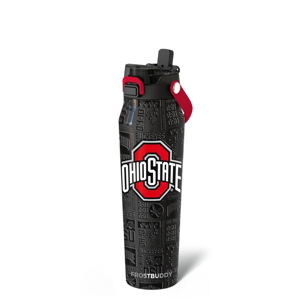 Bottle Buddy 32oz - Ohio State Buckeyes, Legacy — bottle32-ohiostate3dblack