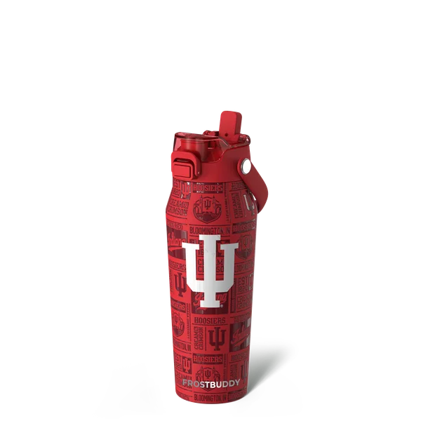 Bottle Buddy 24oz, Indiana Hoosiers, Legacy — bottle24-indiana3dcrimson
