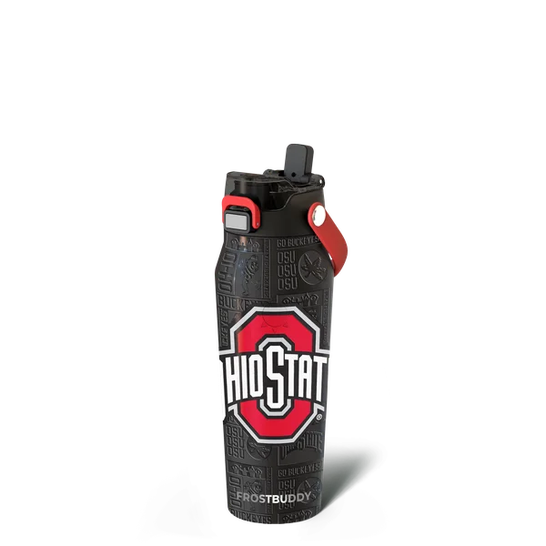 Bottle Buddy 24oz - Ohio State Buckeyes, Legacy — bottle24-ohiostate3dblack