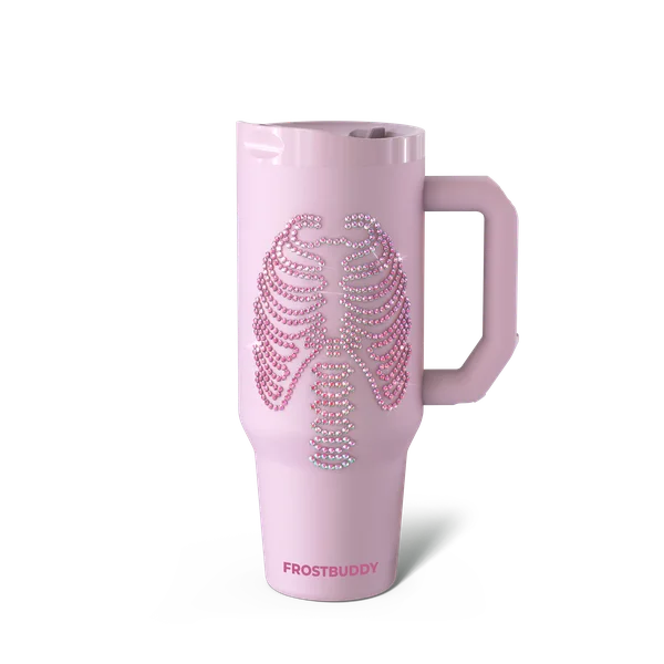 Thicc Buddy 40oz, Pink Skeleton